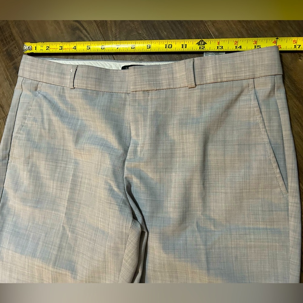 Women's Banana Republic Ryan Light Gray Mid-Rise Slacks Polyester Blend Size 6 - Picture 3 of 7